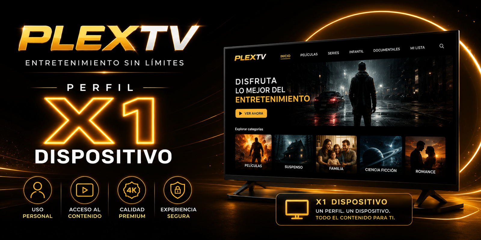 PLEXTV X 1 DISPOSITIVO
